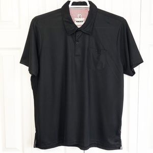 NWT International Report Black Short Sleeve Polo Golf Shirt XL